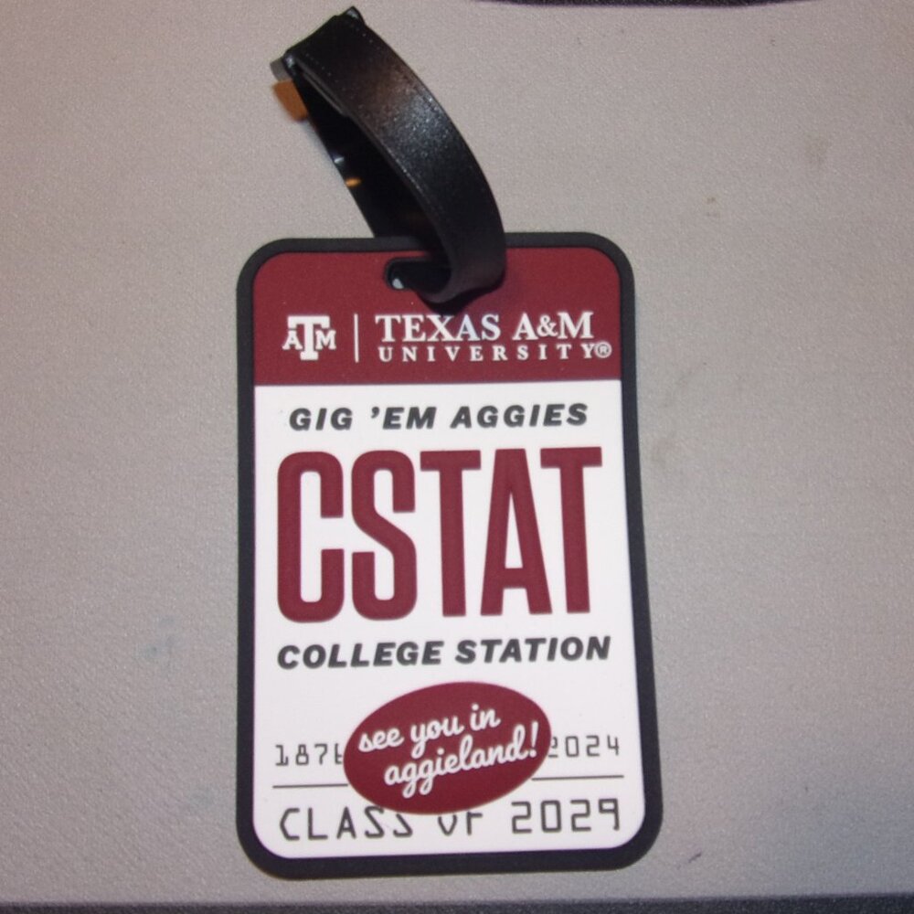 Texas A&M GIG'EM AGGIES Travel Luggage tags New